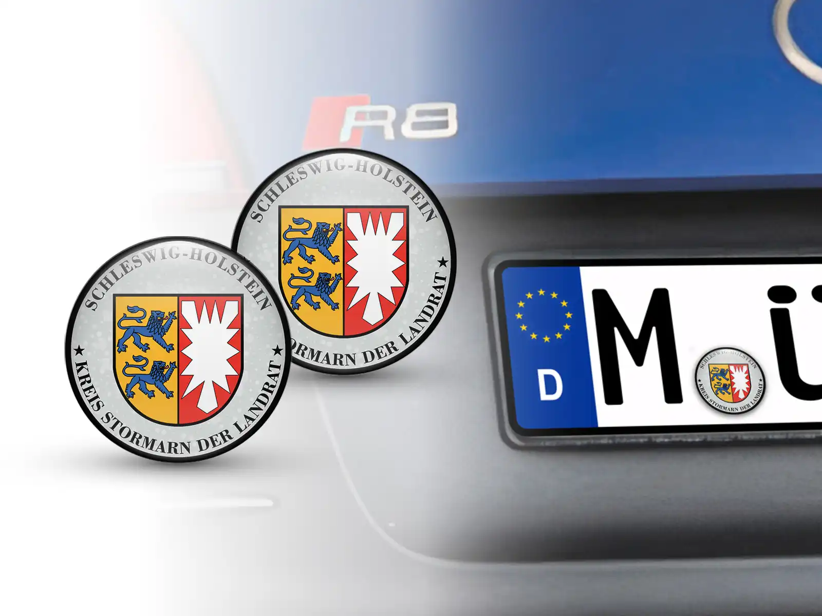 Klebemarke TÜV Kreis Stormarn Der Landrat Nummernschild plakette